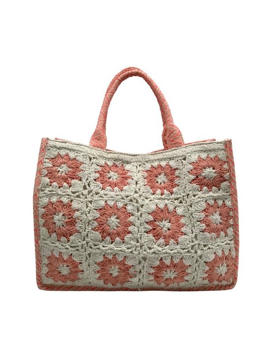Unbranded Handbags - Pink Chevron Pattern Tote Bag